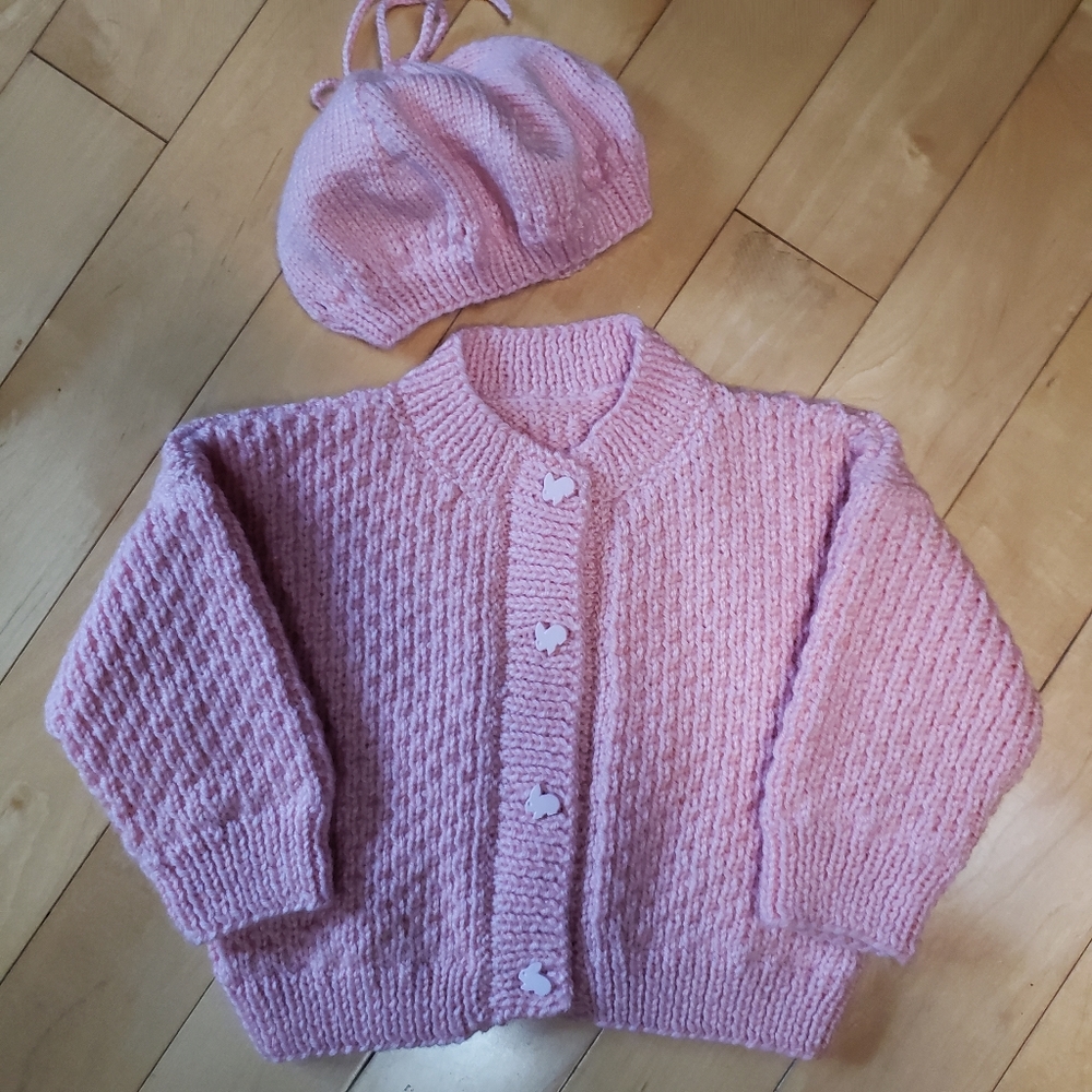 Handmade sweater & hat